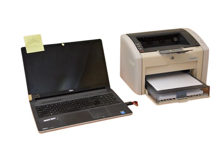 DELL Laptop and Printer