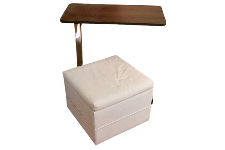 Rolling Cart and Storage Ottoman