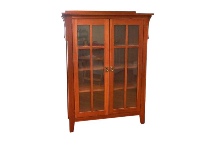 KINCAID Two Door Glass Front Cabinet