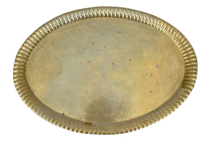 Vintage Brass Serving Tray