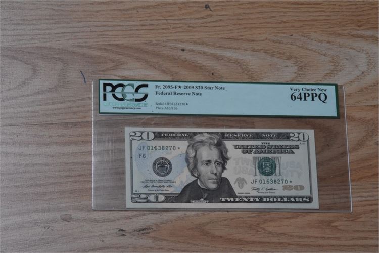 2009 $20 Star Note-FR-2095-F*