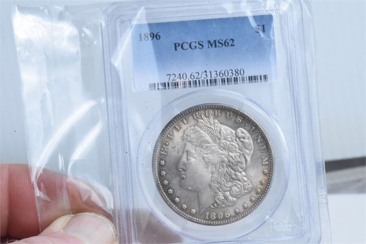 1896 $1 Coin-PCGS MS62