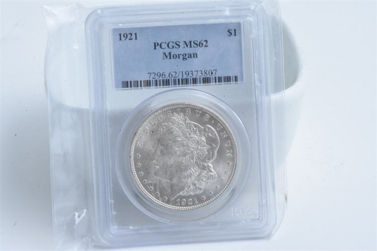 1921 Morgan $1 Coin-PCGS MS-62