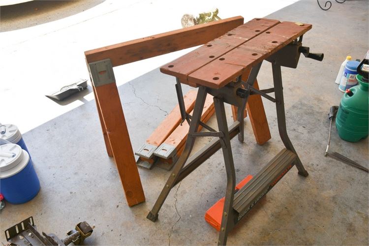 Sawhorses and Work Bench