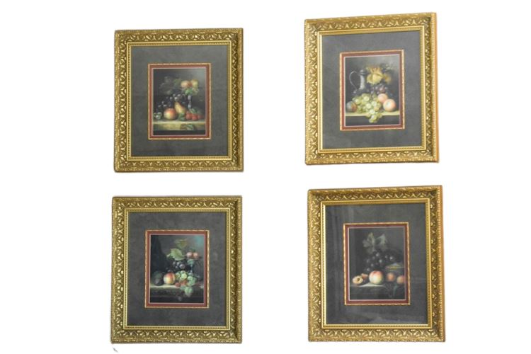 Set Of Four (4) Framed Still Life Prints