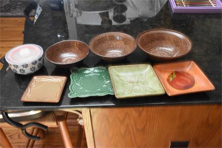 Group Pottery Dishes