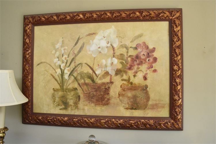 ORCHIDS ART Framed Floral Still Life