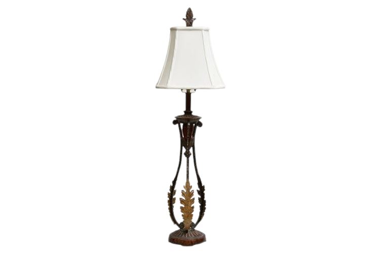 Scrolled Metal Traditional Style Table Lamp