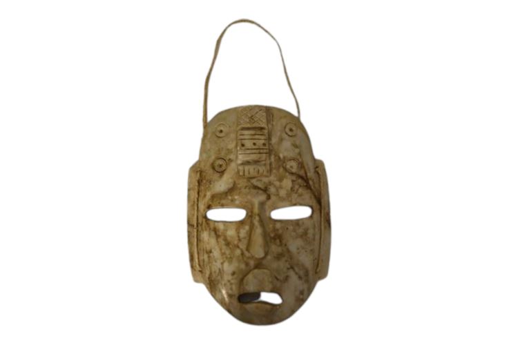 Carved Stone South American Mask