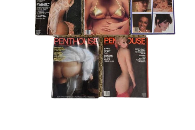 Group Vintage Penthouse Magazines