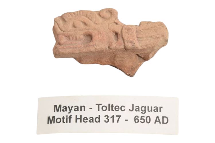 Mayan - Toltec Jaguar Motif Head 317-650 AD