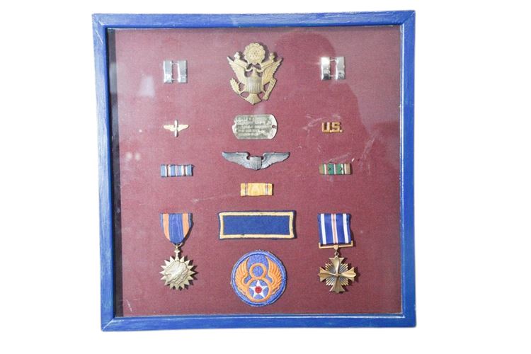 Framed Military Metals