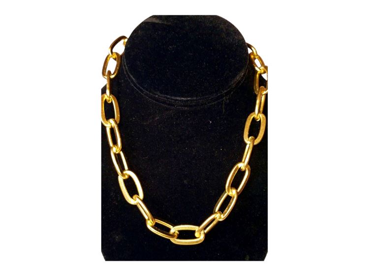 24K Gold Plated 17"  Link Chain