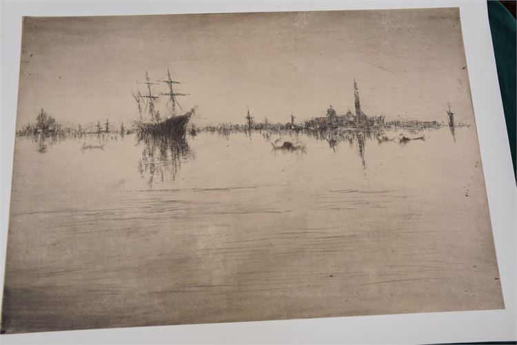 Whistler (1878), Black-and-white lithograph on canvas