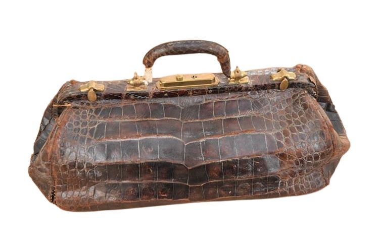 Antique Alligator Doctors Bag