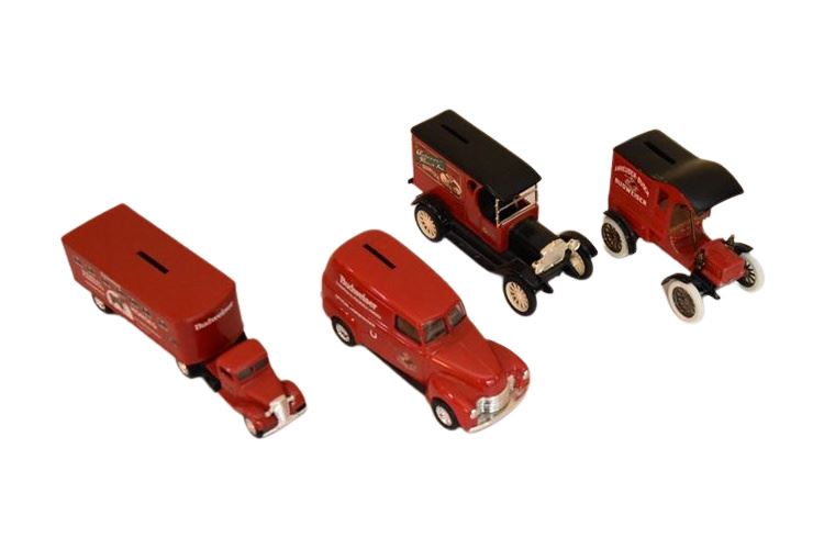 Four (4) Vintage Car Coin Banks