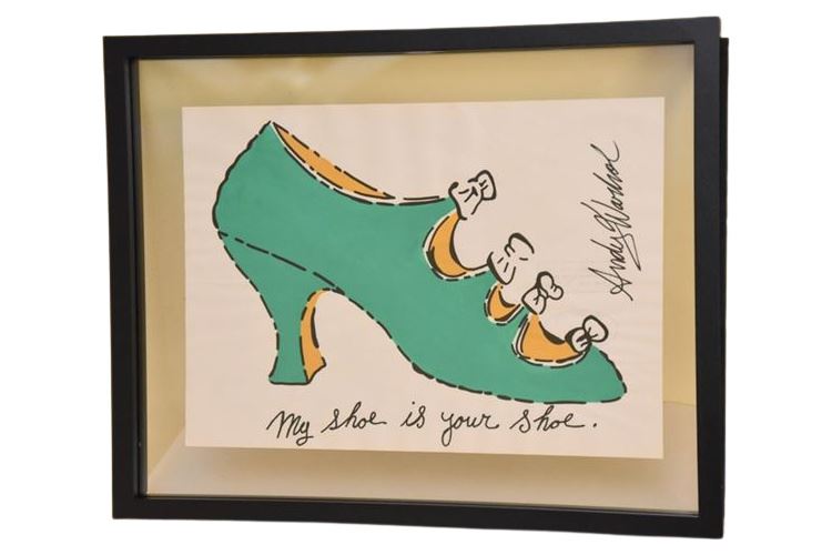 Andy Warhol (1928 - 1987)  My Shoe Is Your Shoe