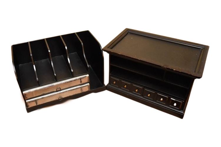 Two (2) Desk Top organizer