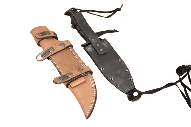 Untario Knife and Two (2) Suede Sheaths