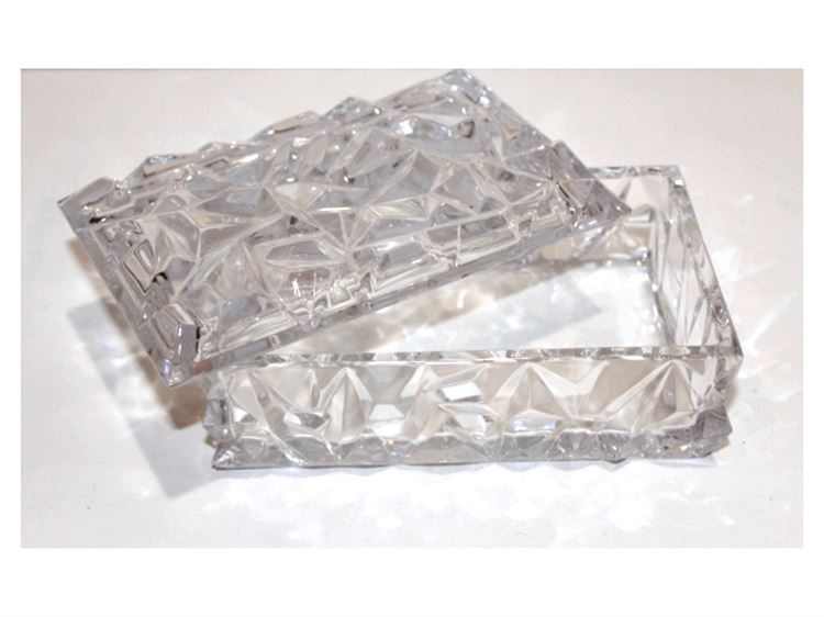 Vintage Tiffany & Co. Crystal Rock Cut Box