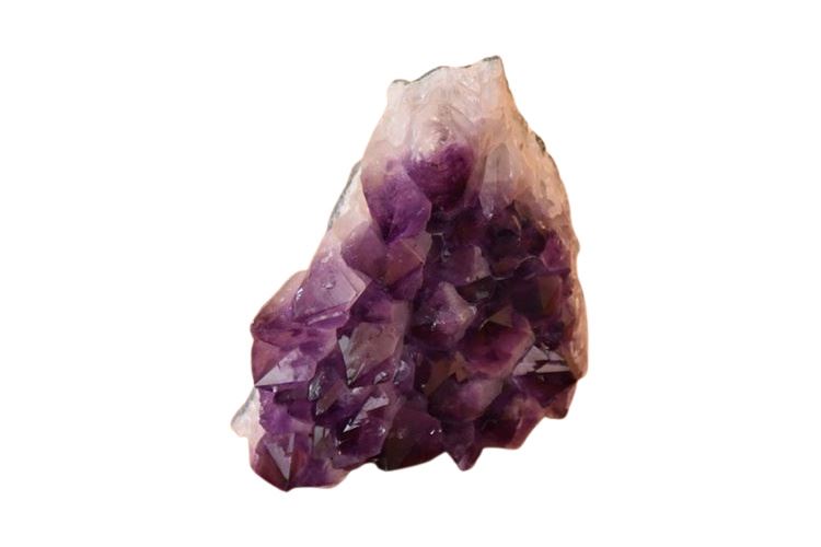 Natural Brazilian Amethyst Cluster Geode Crystal, Standing