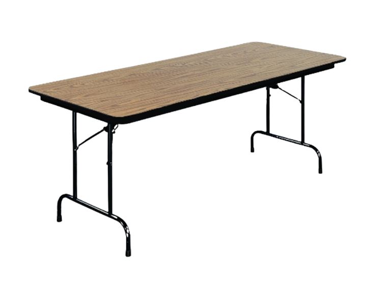 Rectangular Laminate Top Folding Table on Plywood Core (30" x 72") No.1