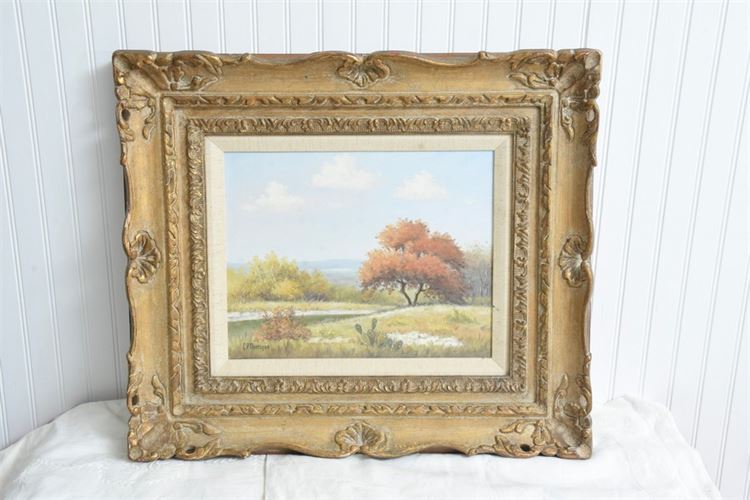 C P Montague Framed Autumn Landscape