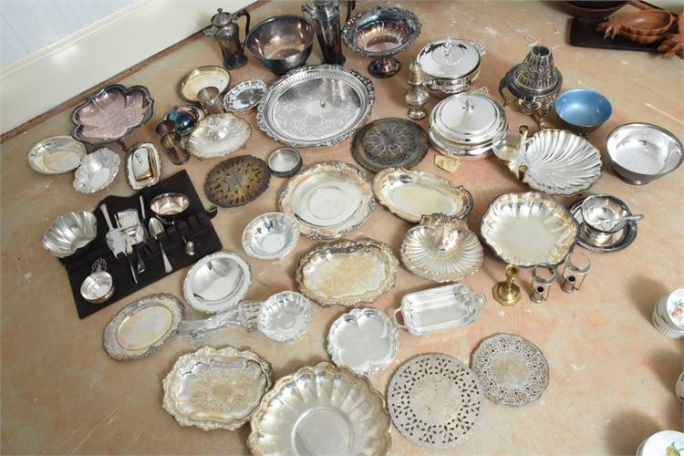 Large Group Of Silverplated Items