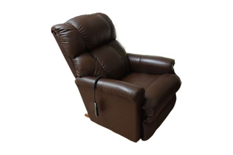 LA-Z-BOY Brown Leather Electric Recliner