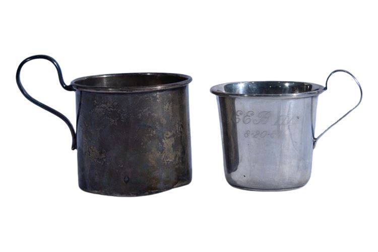 Two (2) Sterling Silver Mugs