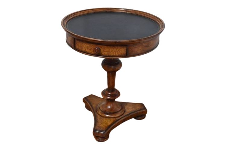 MAITLAND SMITH Leather Top End Table