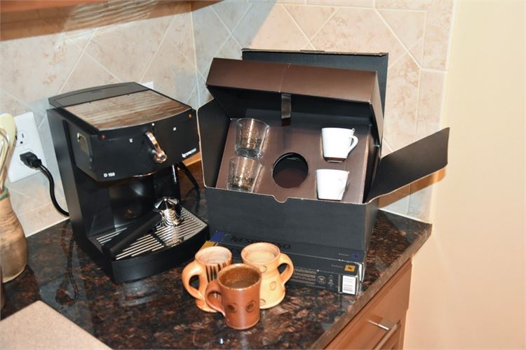 Nespresso D150 1 Cup Magimix Espresso/Cappuccino Machine, With Accessories