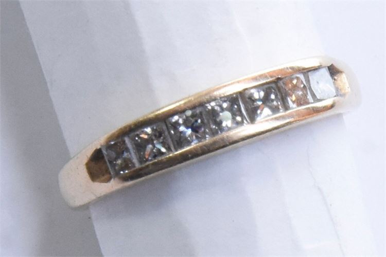 Diamond and 14K Ladies Band approx .80ct