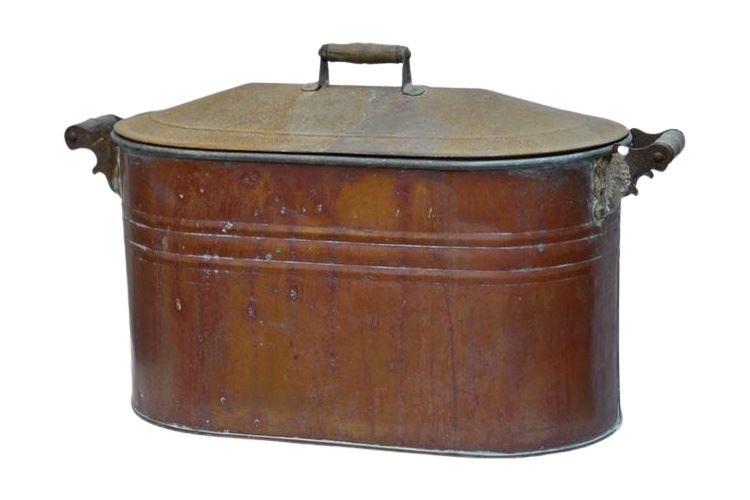 Vintage Copper Boiler With Lid