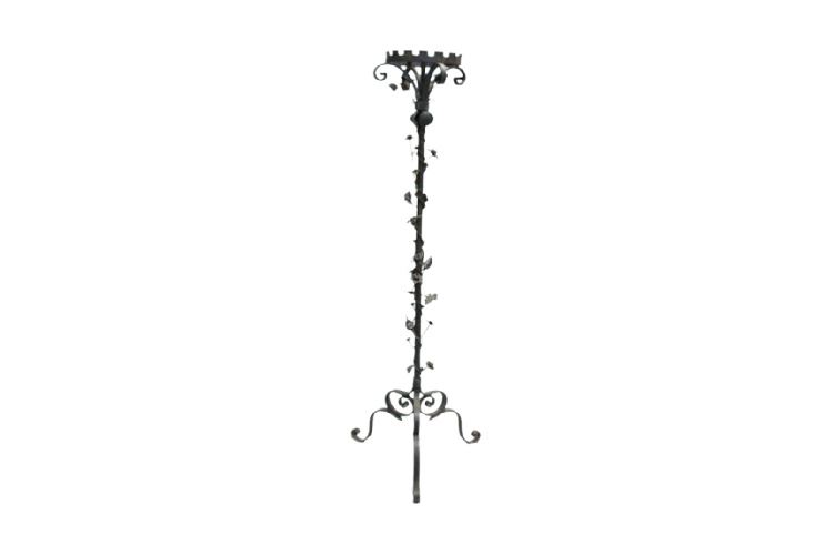 Wrought Iron Vine Pattern Plant Stand