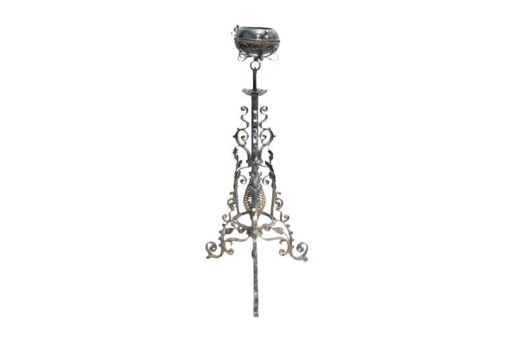 Ornate Scrolled Metal Plant Stand
