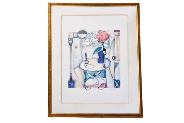 Framed Abstract Print Signed