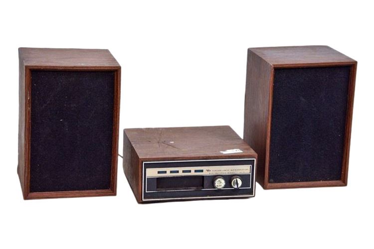 Lear Jet Eight Track Player With Speakers