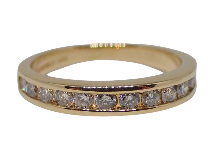 14K Yellow Gold 0.45 cts. Wedding Band