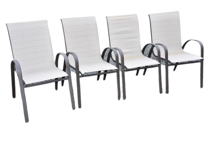 Four (4) Contemporary  Outdoor Chairs
