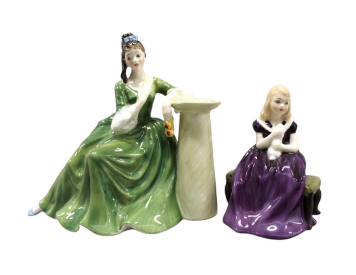 Royal Doulton "Secret Thoughts" & "Affection" Figurines