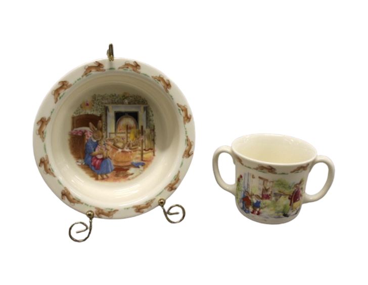 Royal Doulton Bunnykins Peter Rabbit Child's China Cup & Bowl Set