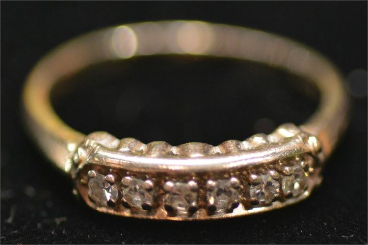 14K Yellow Gold and Diamond Rings