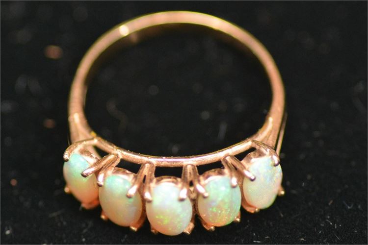 14K Yellow Gold and Opal Ring