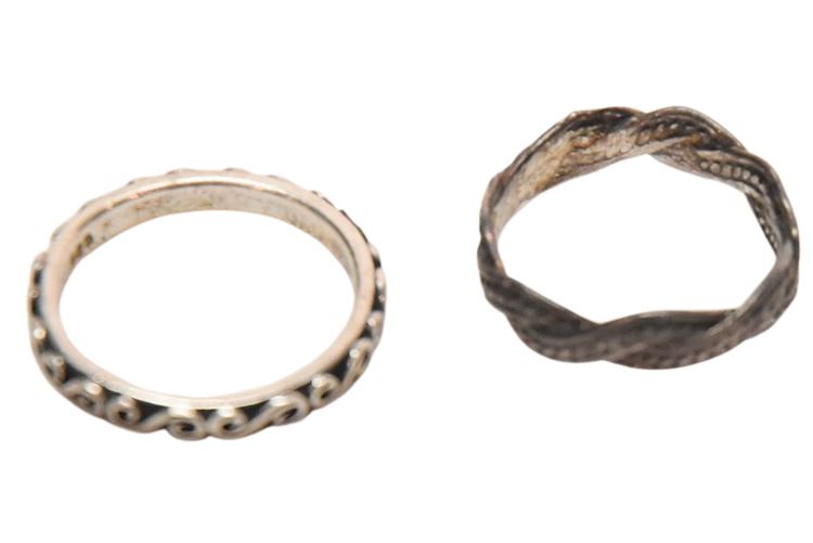 Two (2) Sterling  Rings