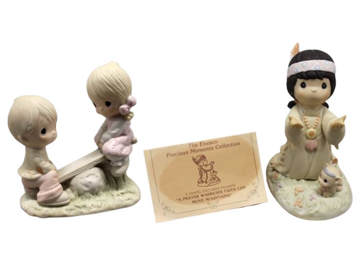 Collectible Precious Moments Figurines, 2 Pc (1977 & 1997 w Certificate)