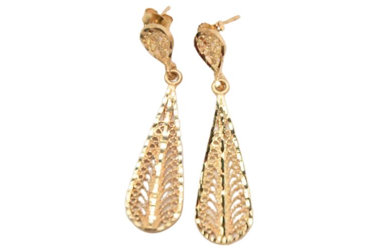 14K Yellow Gold Earrings