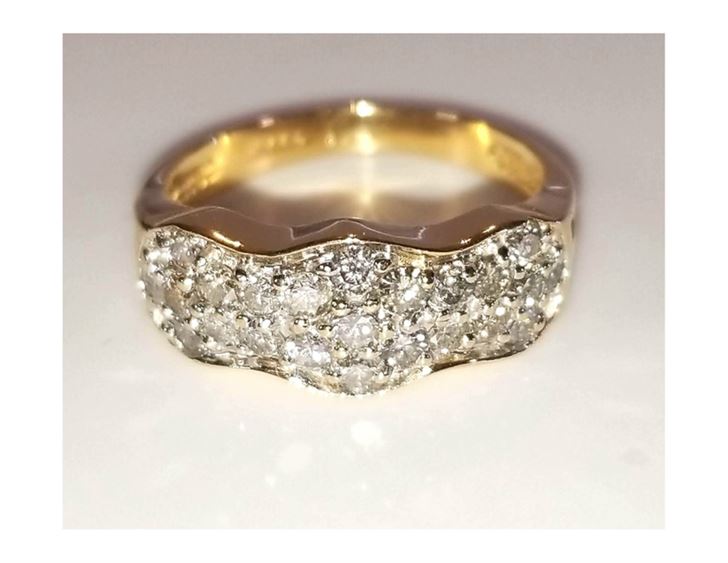 Diamond 1ct tw Brilliant Round-cut 14K Yellow Gold Ring