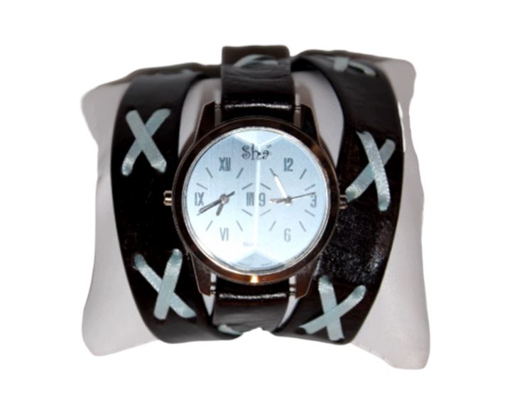 Vintage Leather Wrap Watch