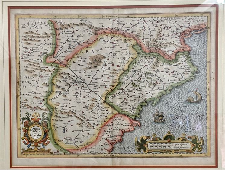 Original 1623 Map Of Spain